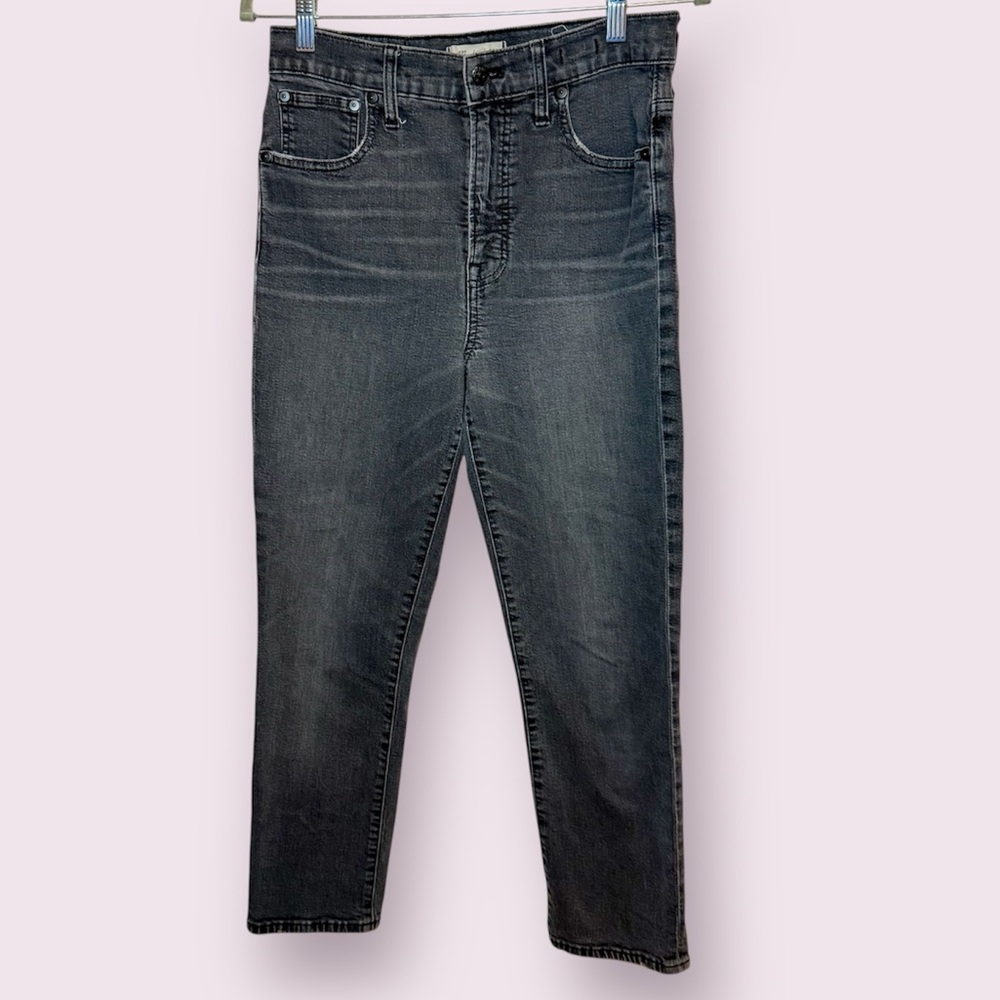 Madewell The Perfect Vintage Crop Jeans Washed Black Size 28
